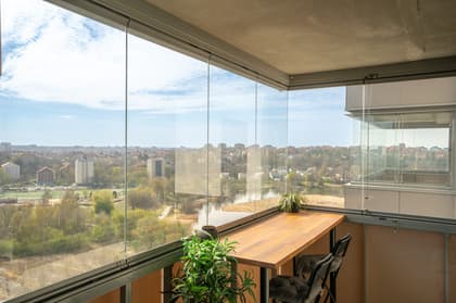 Balkong eller utsiktsbild