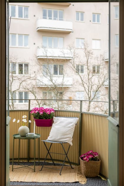 Balkong eller utsiktsbild