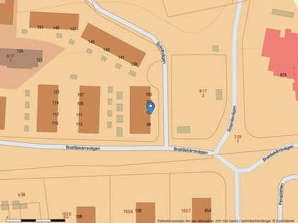 Illustrerad karta över fastigheten eller området