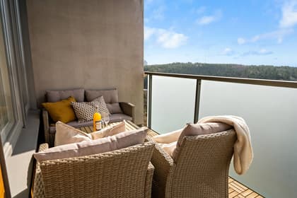 Balkong eller utsiktsbild