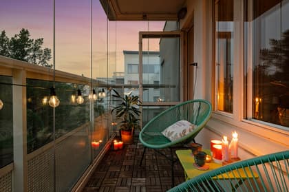 Balkong eller utsiktsbild