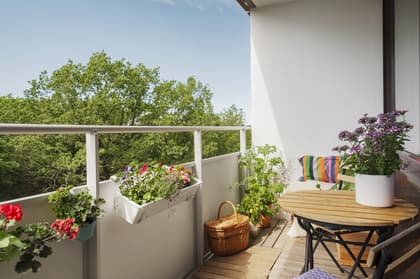 Balkong eller utsiktsbild