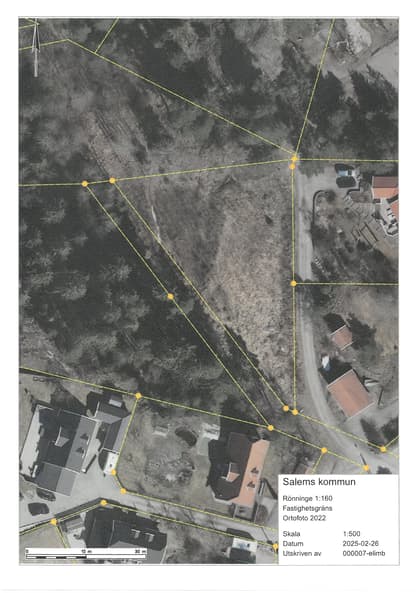 Illustrerad karta över fastigheten eller området