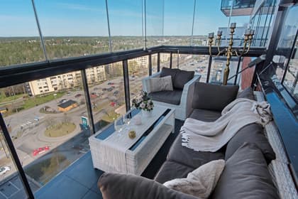 Balkong eller utsiktsbild