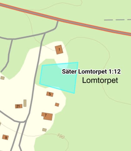 Illustrerad karta över fastigheten eller området