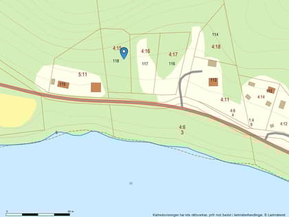 Illustrerad karta över fastigheten eller området