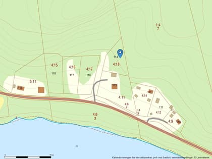 Illustrerad karta över fastigheten eller området