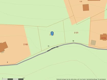 Illustrerad karta över fastigheten eller området