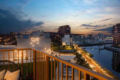 Balkong eller utsiktsbild