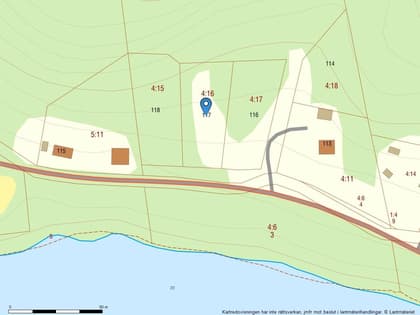 Illustrerad karta över fastigheten eller området