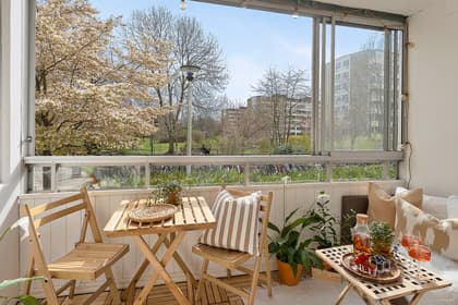 Balkong eller utsiktsbild