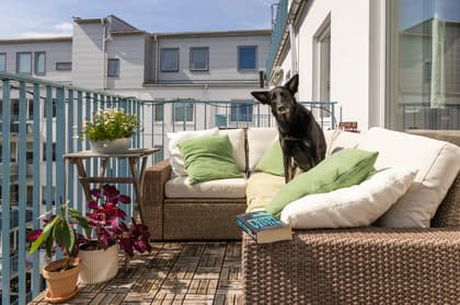 Balkong eller utsiktsbild