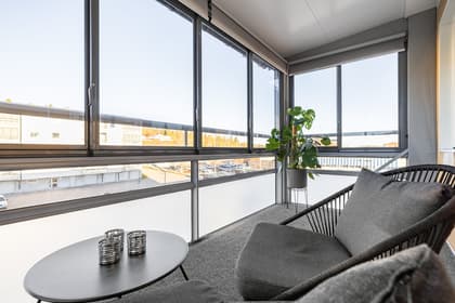 Balkong eller utsiktsbild