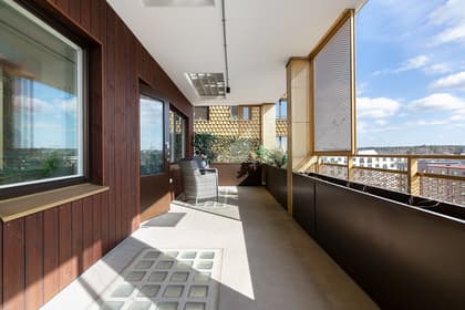 Balkong eller utsiktsbild