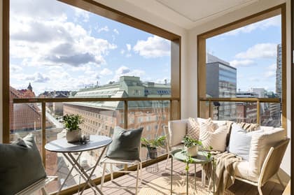 Balkong eller utsiktsbild