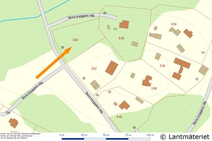 Illustrerad karta över fastigheten eller området