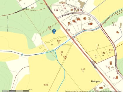 Illustrerad karta över fastigheten eller området