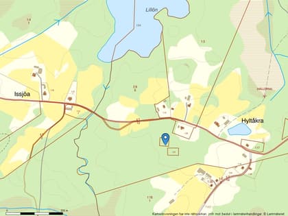 Illustrerad karta över fastigheten eller området