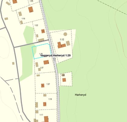 Illustrerad karta över fastigheten eller området