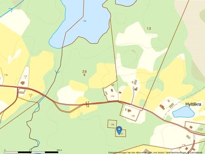 Illustrerad karta över fastigheten eller området