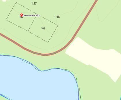 Illustrerad karta över fastigheten eller området