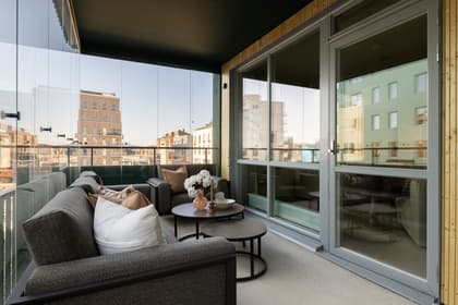 Balkong eller utsiktsbild