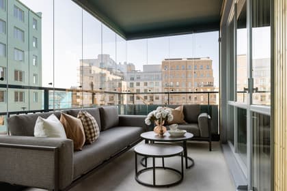 Balkong eller utsiktsbild