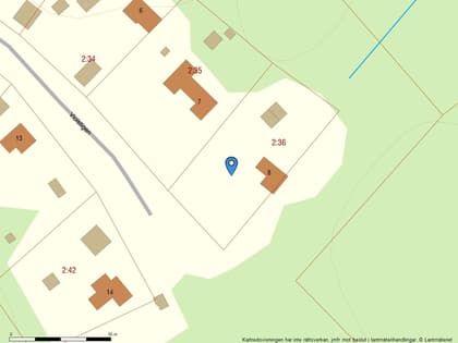 Illustrerad karta över fastigheten eller området