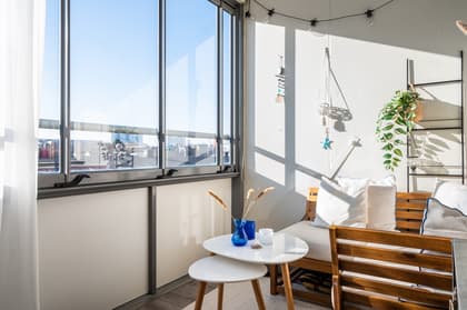 Balkong eller utsiktsbild