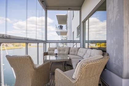 Balkong eller utsiktsbild