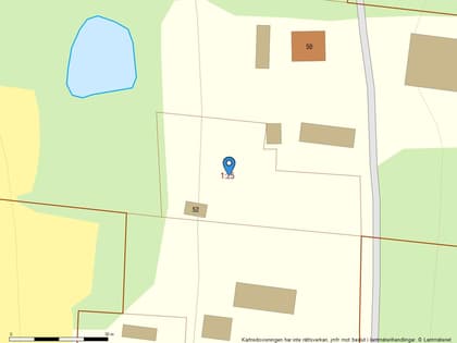 Illustrerad karta över fastigheten eller området