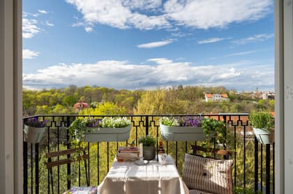 Balkong eller utsiktsbild