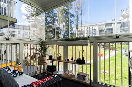 Balkong eller utsiktsbild