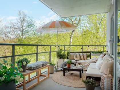 Balkong eller utsiktsbild