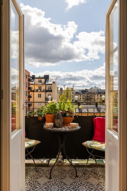 Balkong eller utsiktsbild