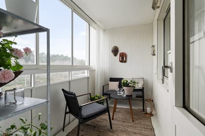 Balkong eller utsiktsbild