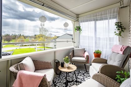 Balkong eller utsiktsbild