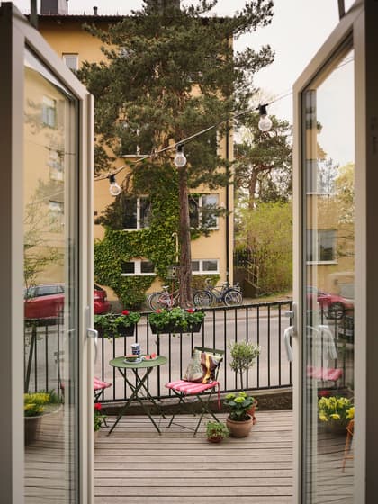 Balkong eller utsiktsbild