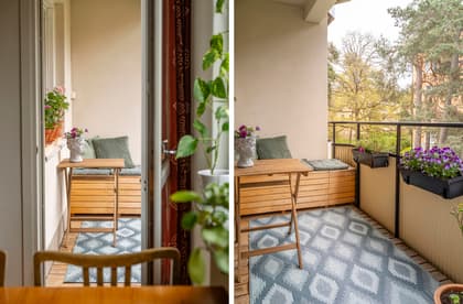 Balkong eller utsiktsbild