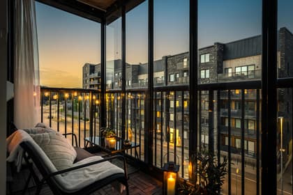 Balkong eller utsiktsbild