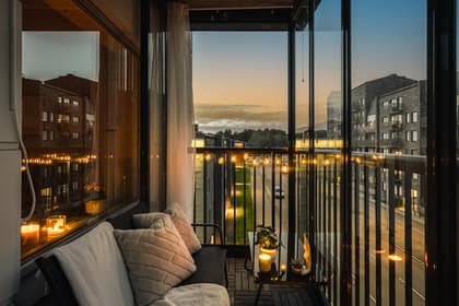 Balkong eller utsiktsbild