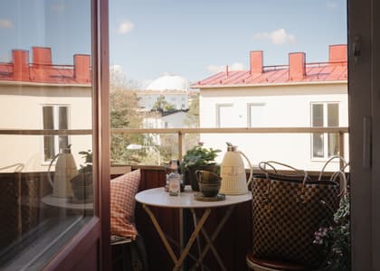 Balkong eller utsiktsbild