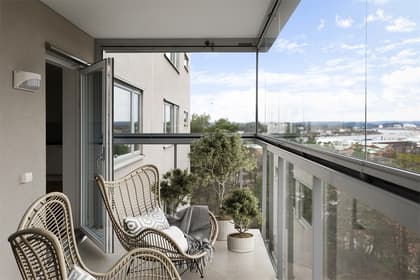 Balkong eller utsiktsbild