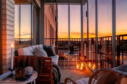 Balkong eller utsiktsbild