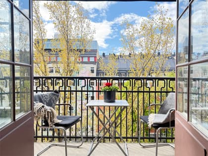 Balkong eller utsiktsbild