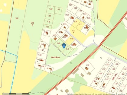 Illustrerad karta över fastigheten eller området