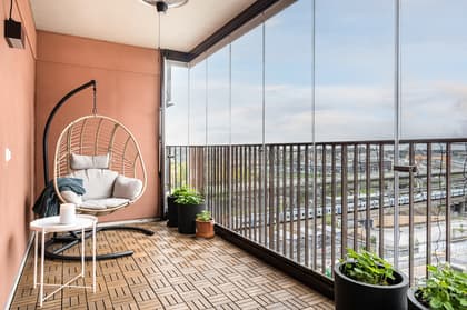 Balkong eller utsiktsbild