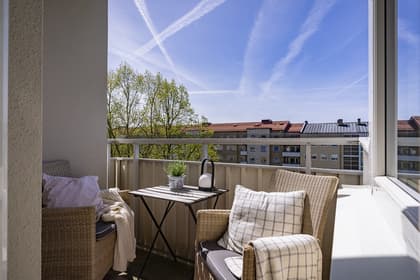 Balkong eller utsiktsbild