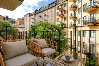 Balkong eller utsiktsbild