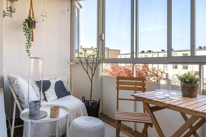 Balkong eller utsiktsbild